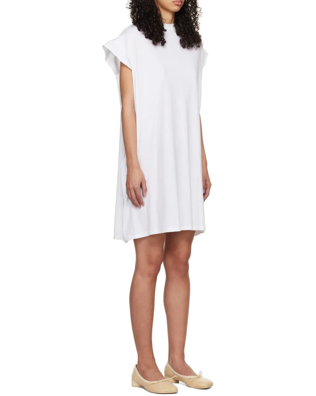 Round-Neck Mid-Length Dress