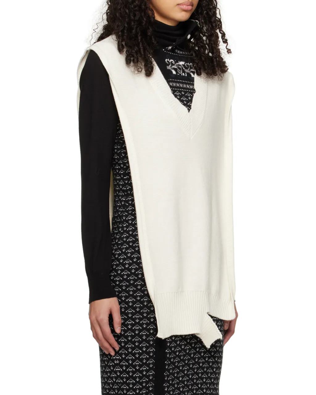 Wool Shawl Sweater