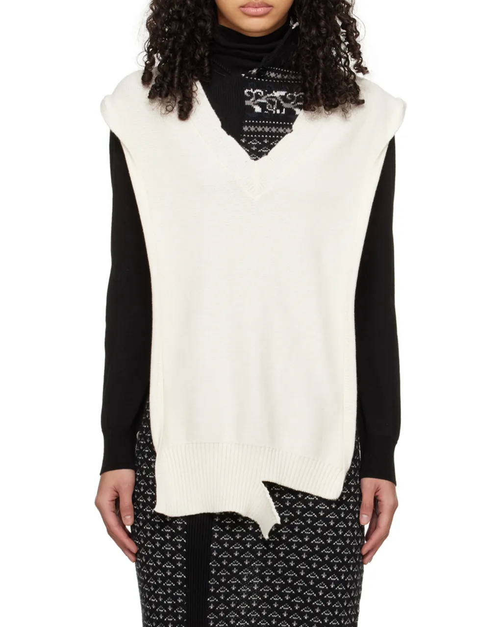 Wool Shawl Sweater