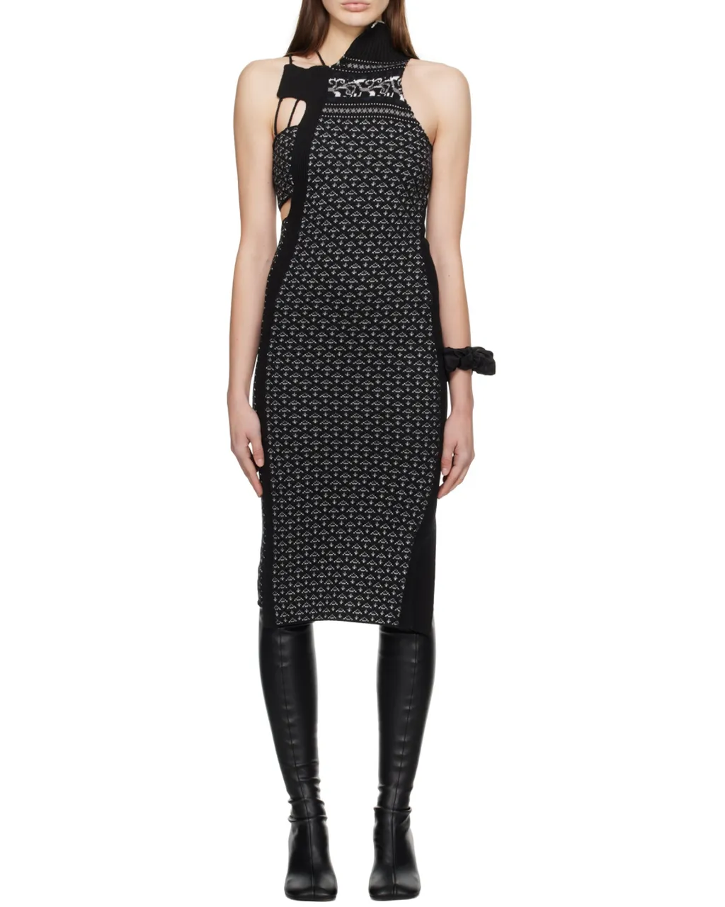 Asymmetrical Knitted Dress