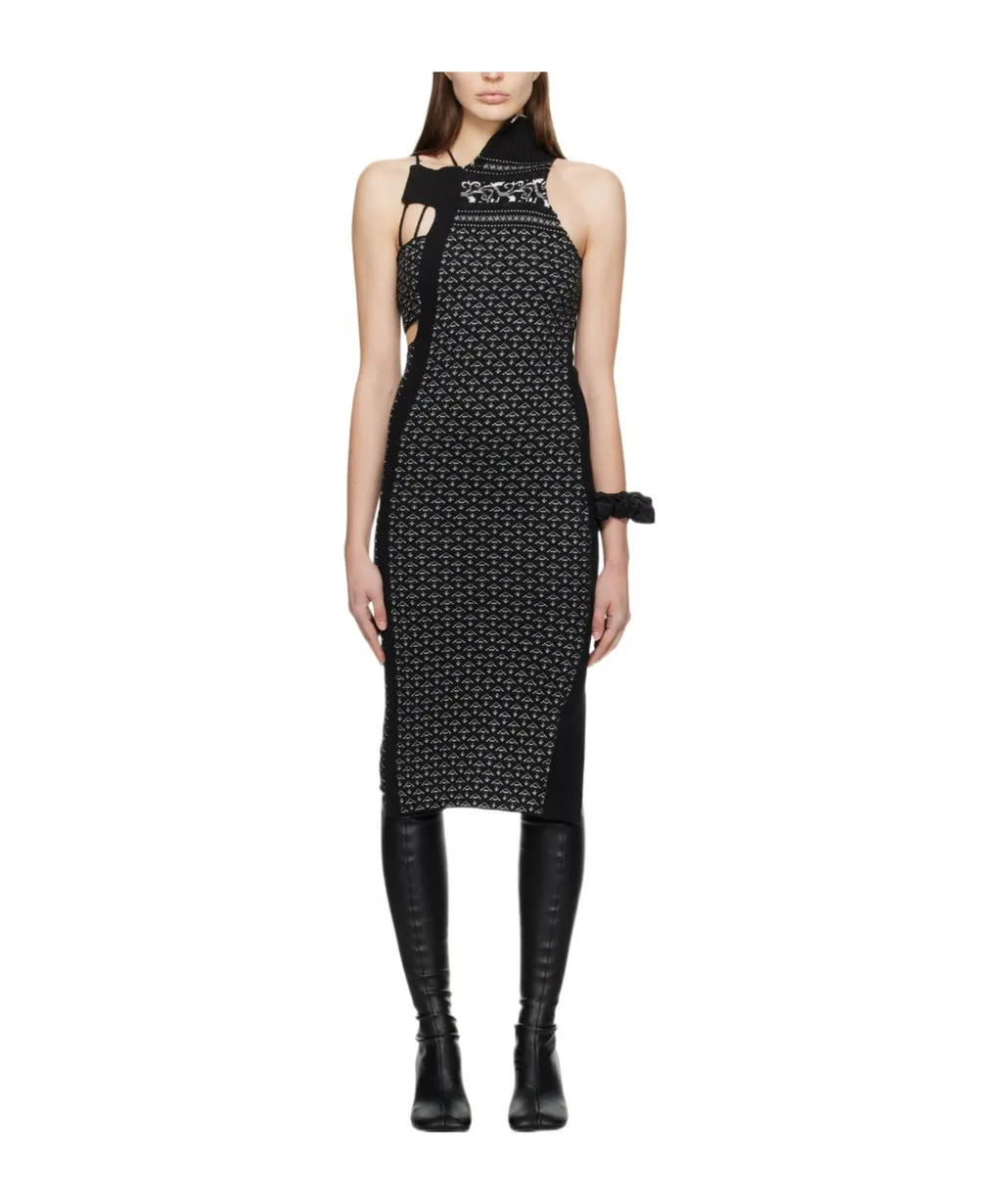 Asymmetrical Knitted Dress
