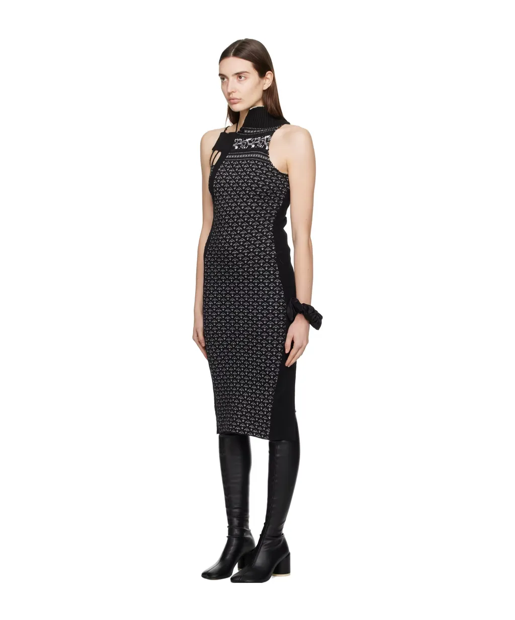 Asymmetrical Knitted Dress