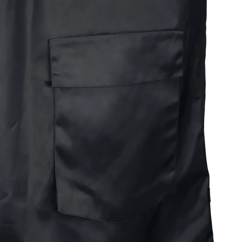 Drawstring-Neck Cargo Minidress