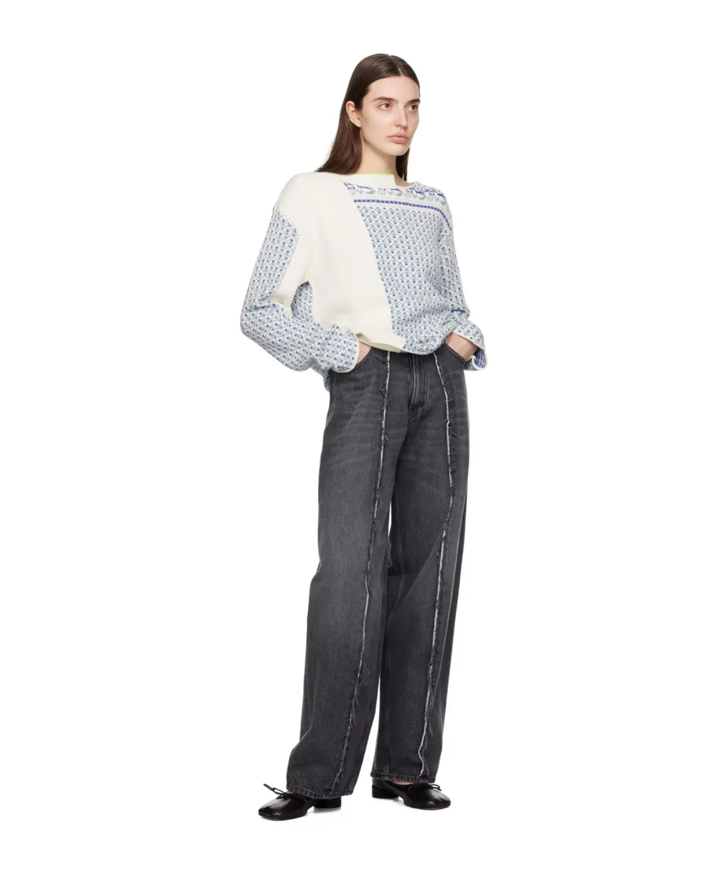 Asymmetrical Pattern Sweater