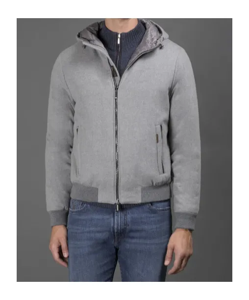 Long-Sleeved Zip-Up Puffer Jacket