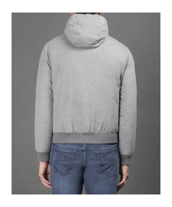 Long-Sleeved Zip-Up Puffer Jacket