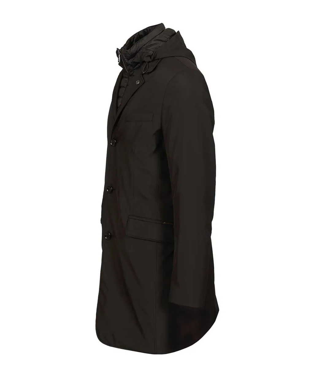 Quilted Hooded Coat