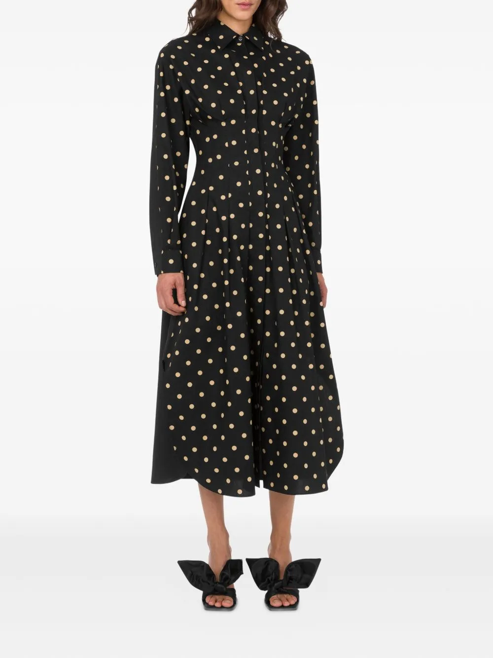 Polka Dots Printed Poplin Dress