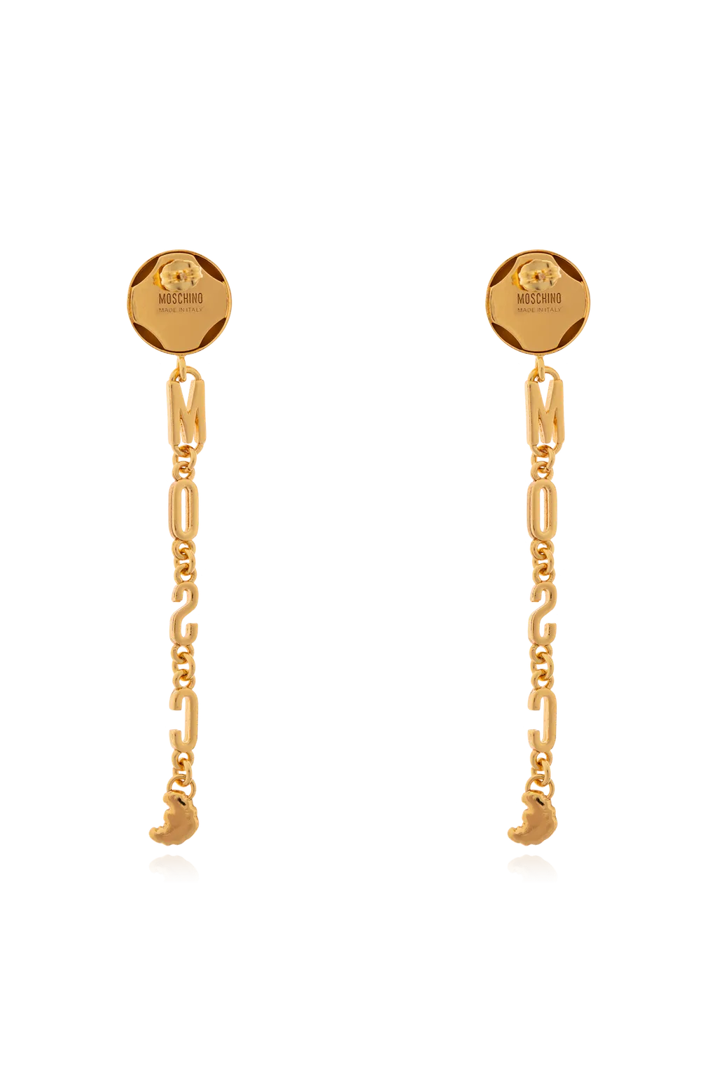 Logo-Lettering Drop Earrings