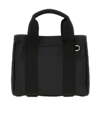 Small Logo Plaque Top Handle Bag