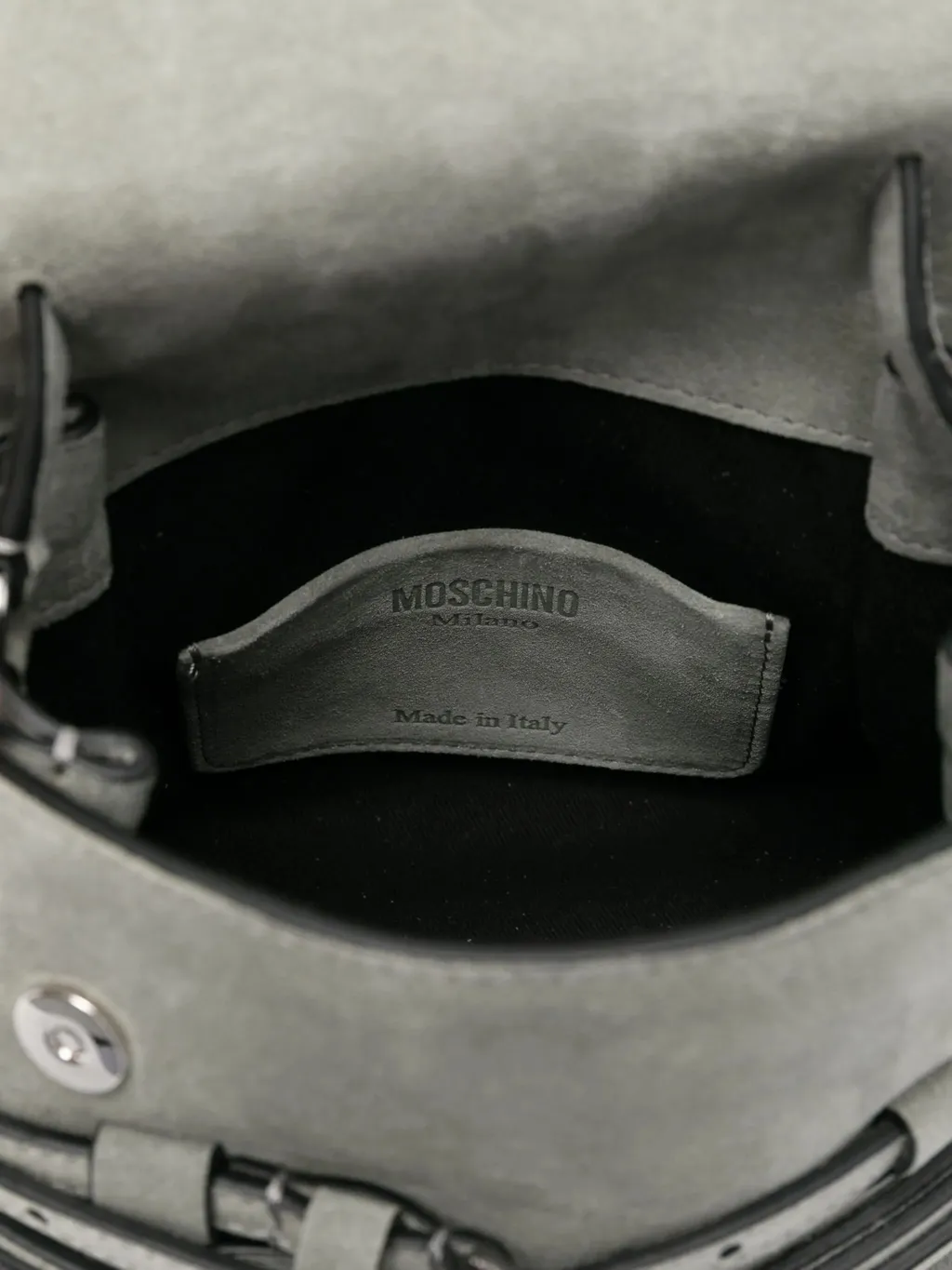 Belt-Details Suede Tote Bag