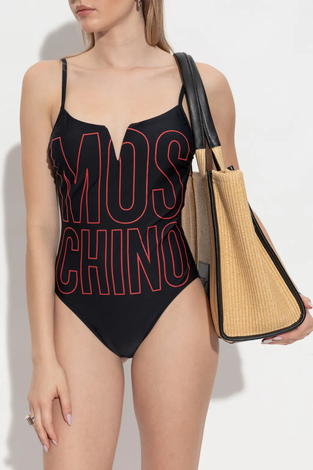 Logo Printed One-Piece Swimsuit