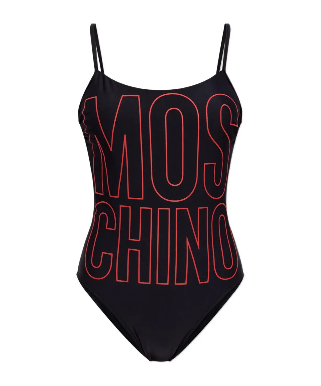 Logo Printed One-Piece Swimsuit