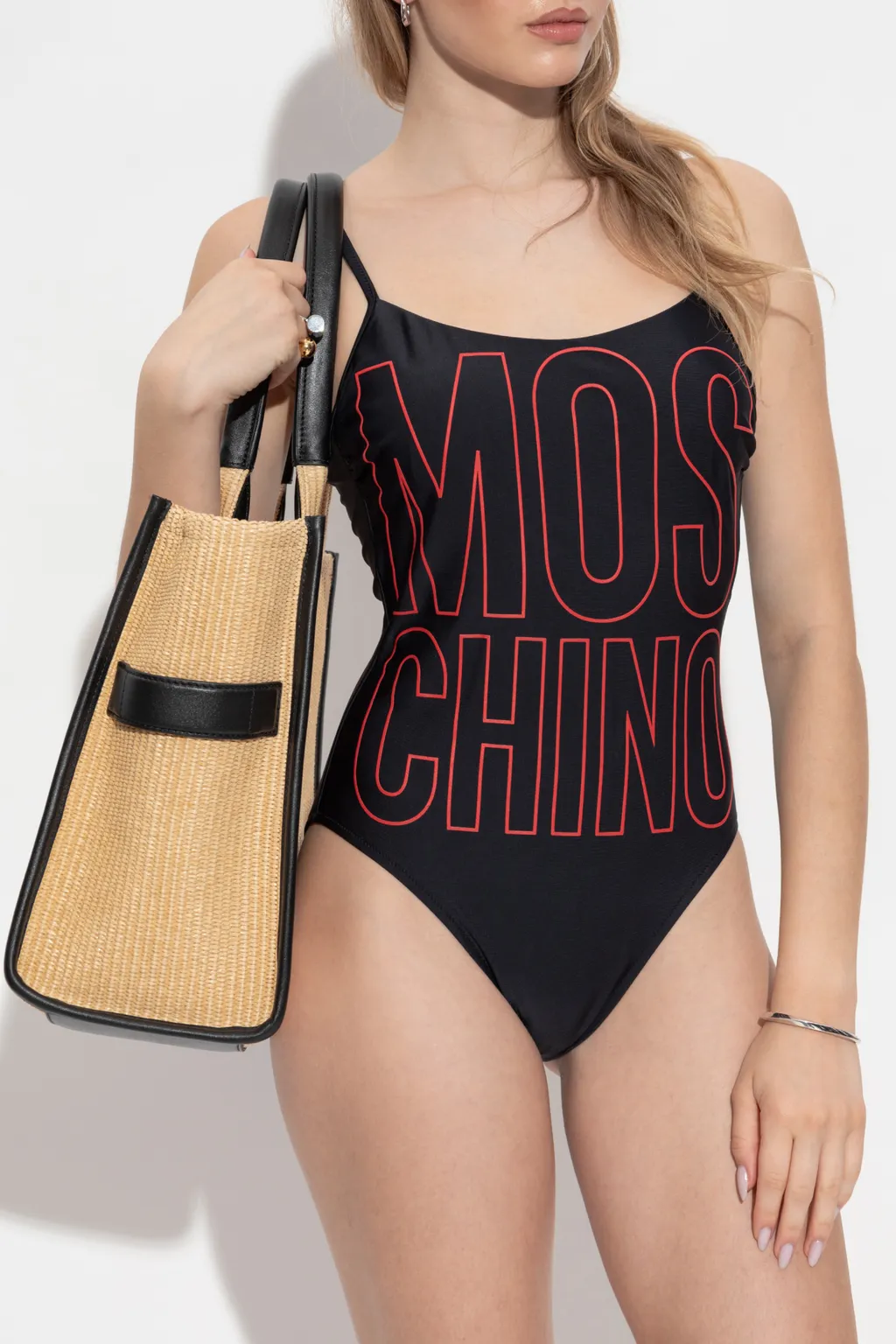 Logo Printed One-Piece Swimsuit