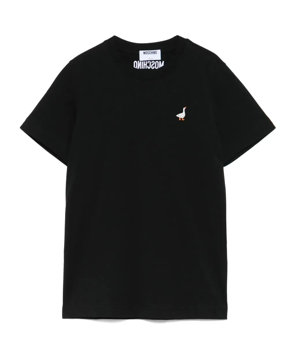 Embroidered Goose Crew Neck T-Shirt