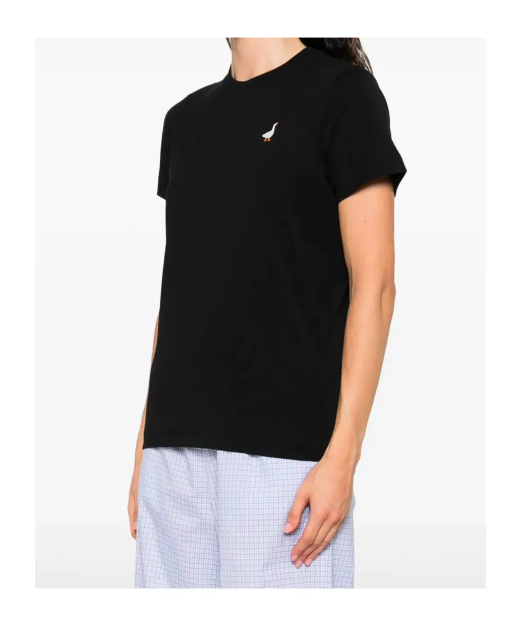 Embroidered Goose Crew Neck T-Shirt