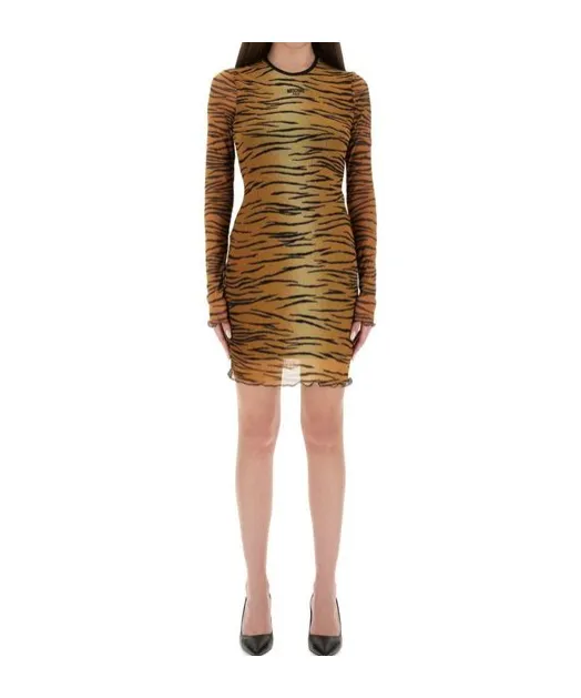 Printed Tulle Dress