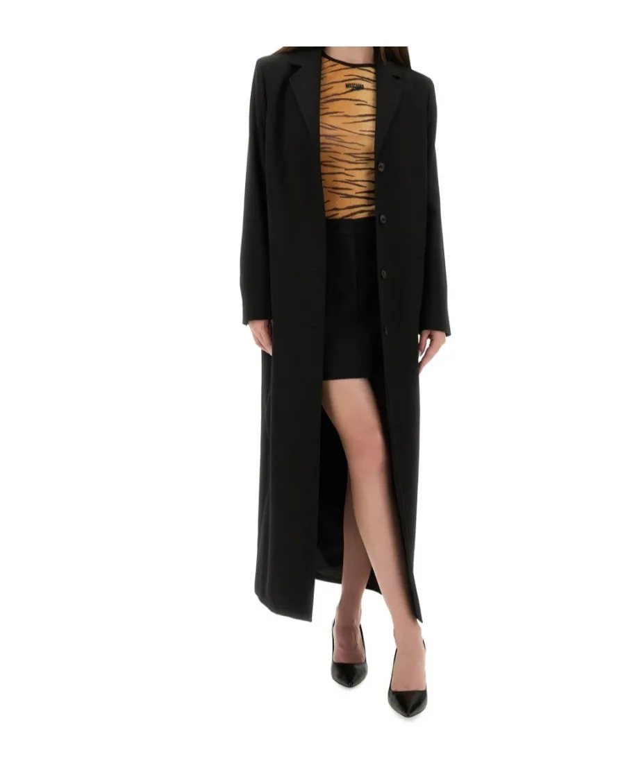 Long Tailored Buttoned Coat
