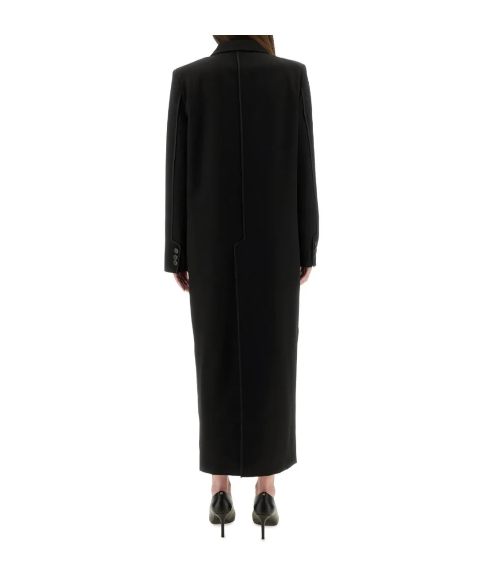 Long Tailored Buttoned Coat