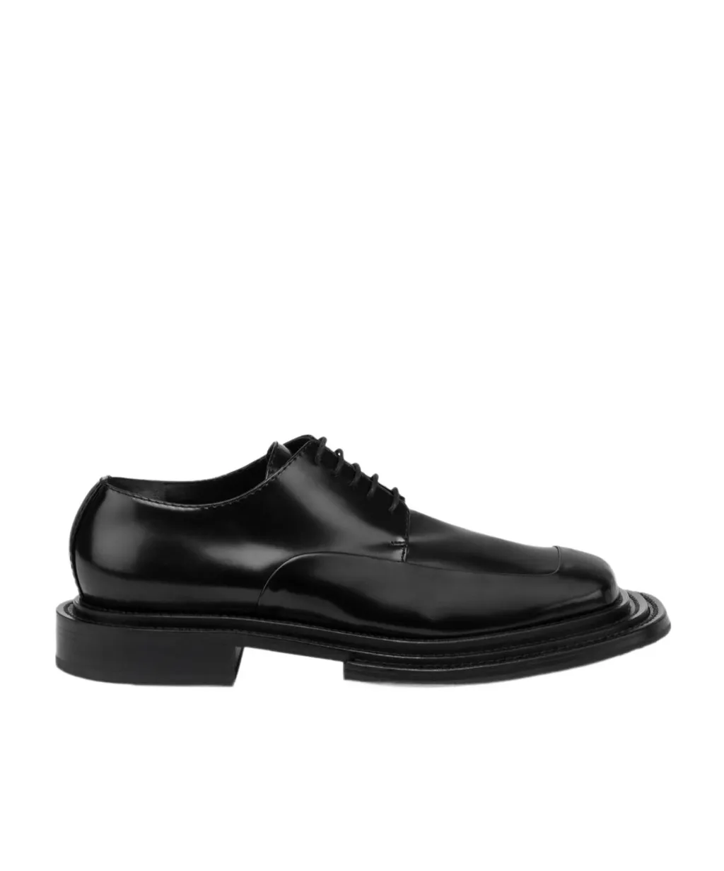 Leather Lace-Up Derby Shoes