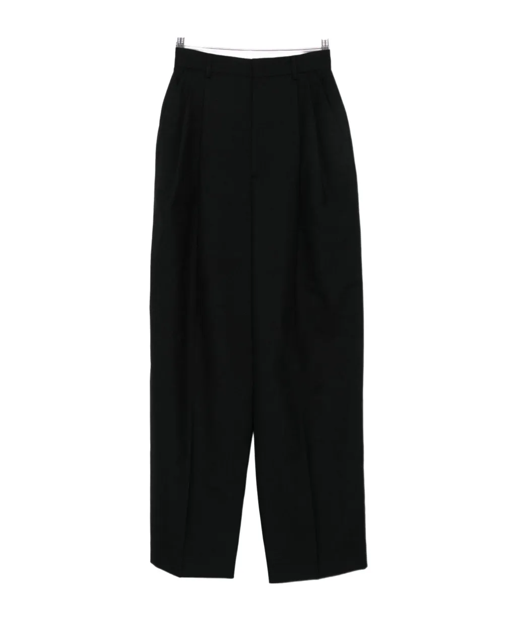 Pleated Wide-Leg Trousers