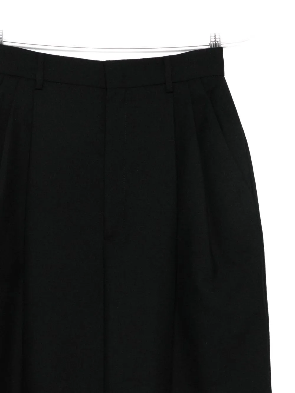 Pleated Wide-Leg Trousers