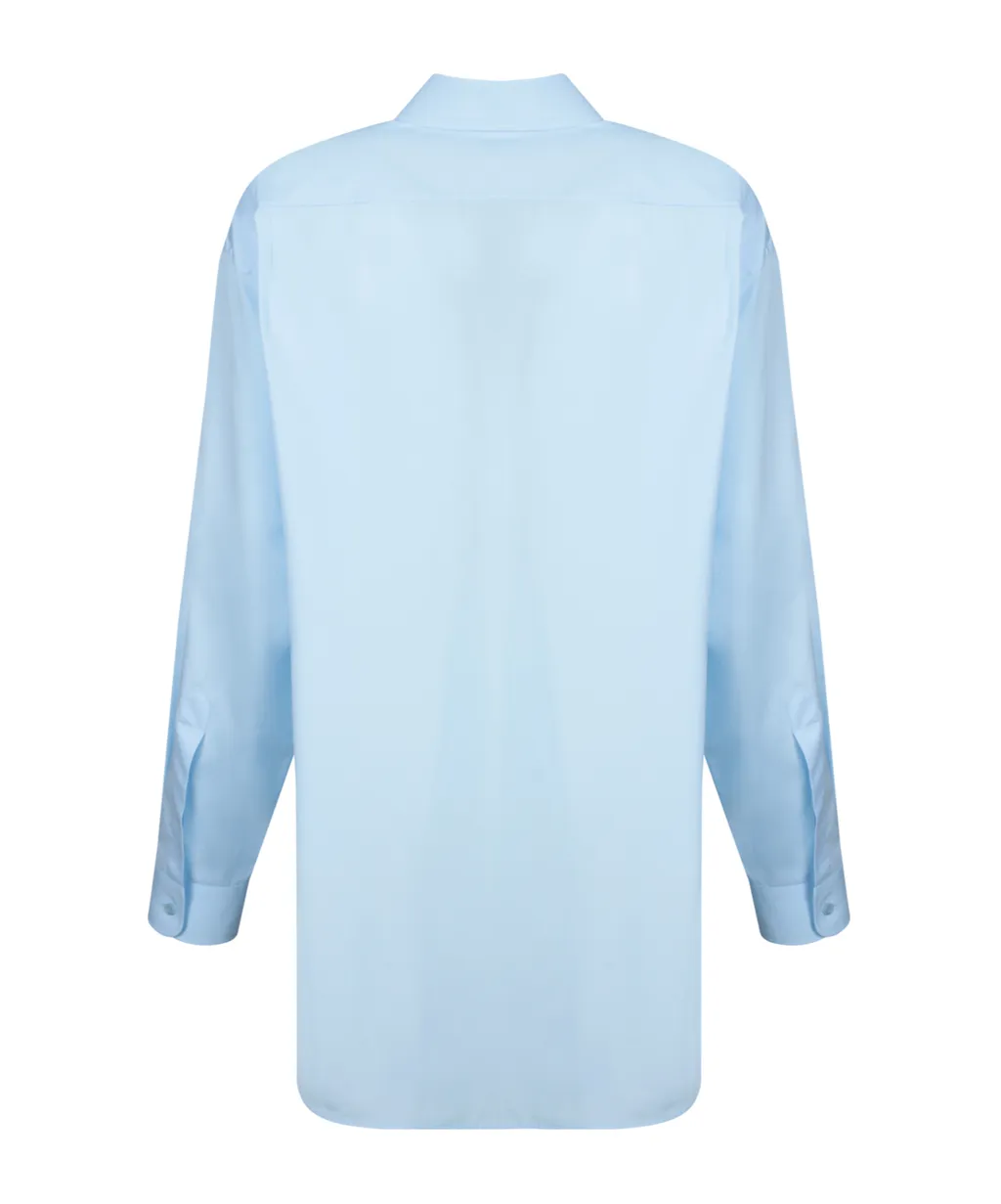 Long Sleeved Curved Hem Shirt