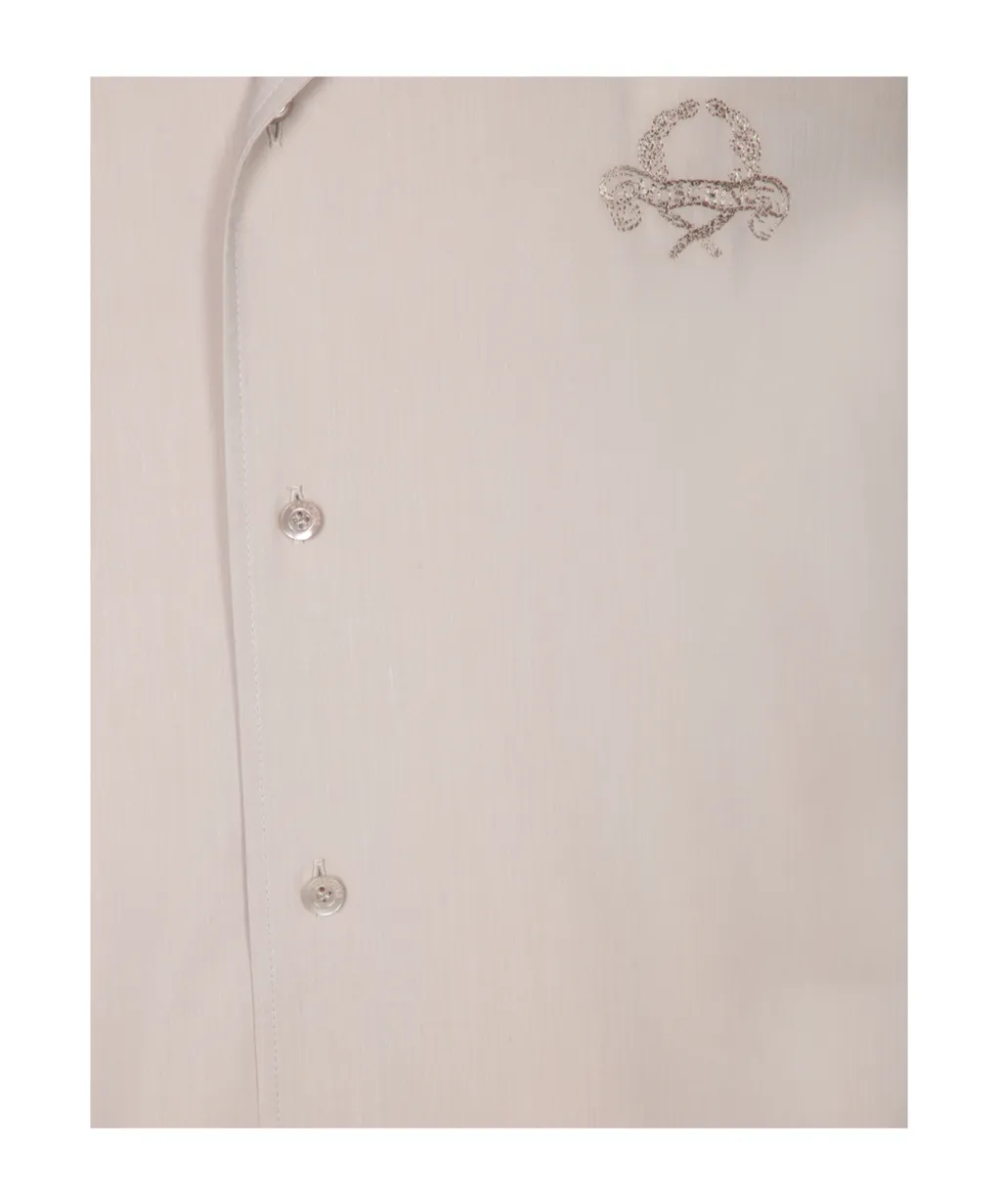 Logo Embroidered Straight Shirt