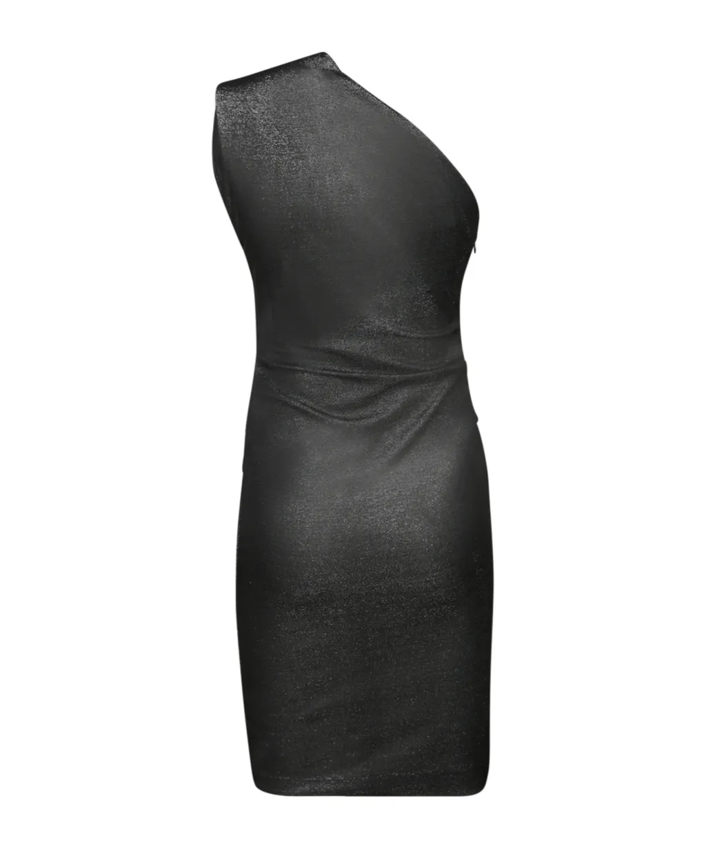 One Shoulder Asymmetric Mini Dress