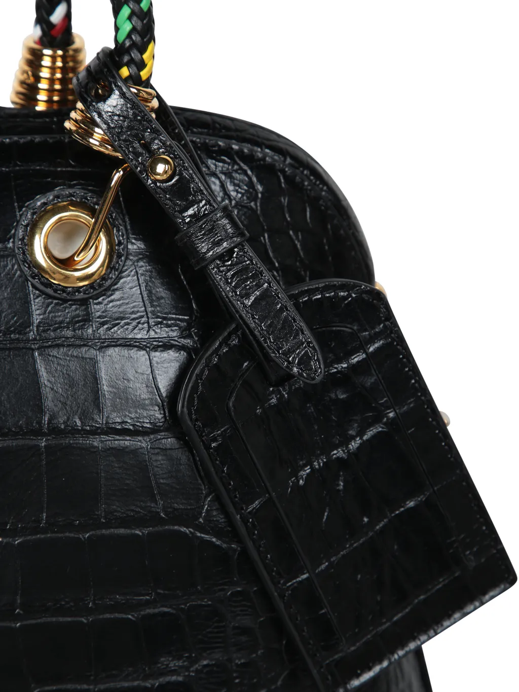 Crocodile-Effect Tote Bag