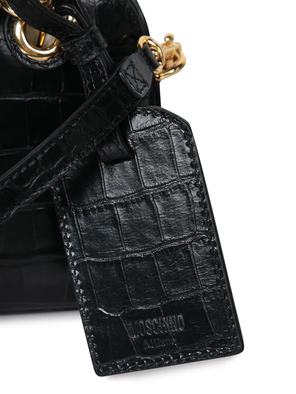 Crocodile-Effect Tote Bag