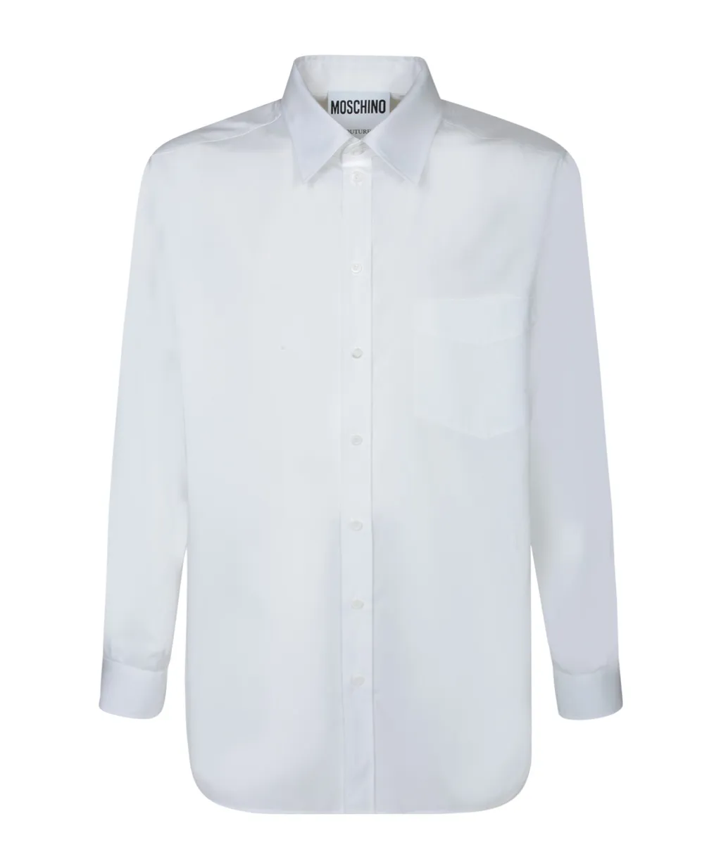 Long Sleeved Curved Hem Shirt