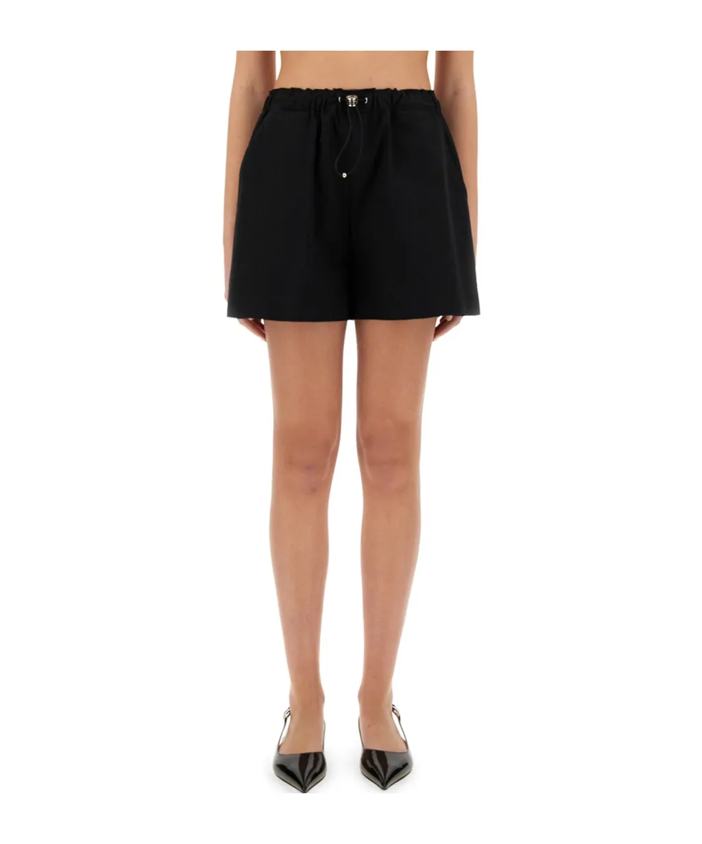 Drawstring Elastic Waist Shorts