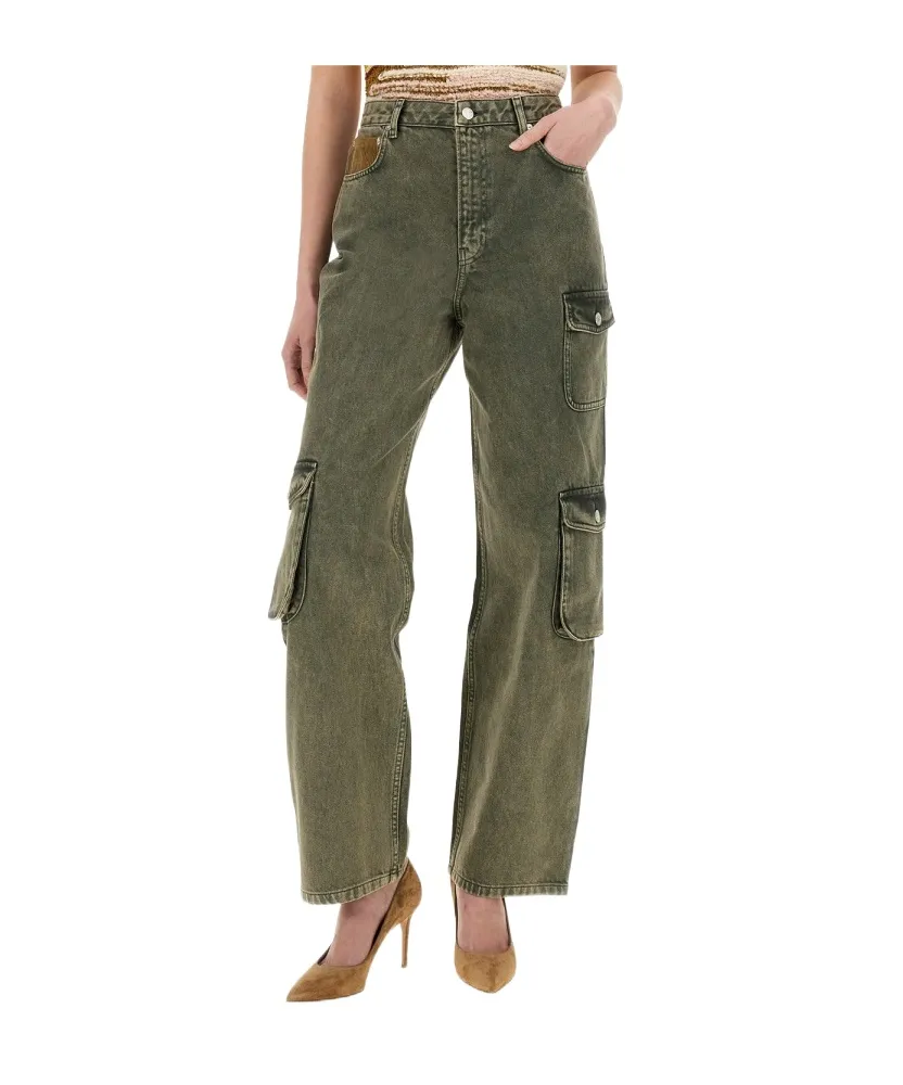 Straight-Leg Cargo Jeans