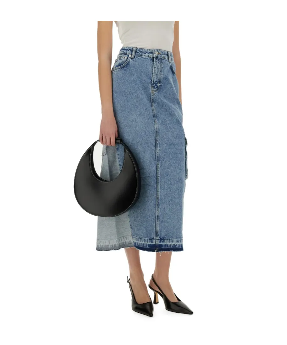 Long Denim Skirt