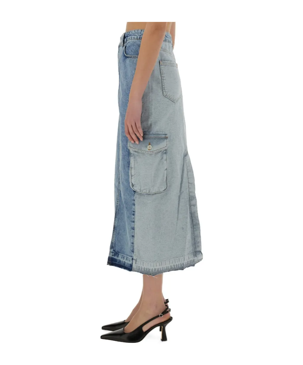 Long Denim Skirt