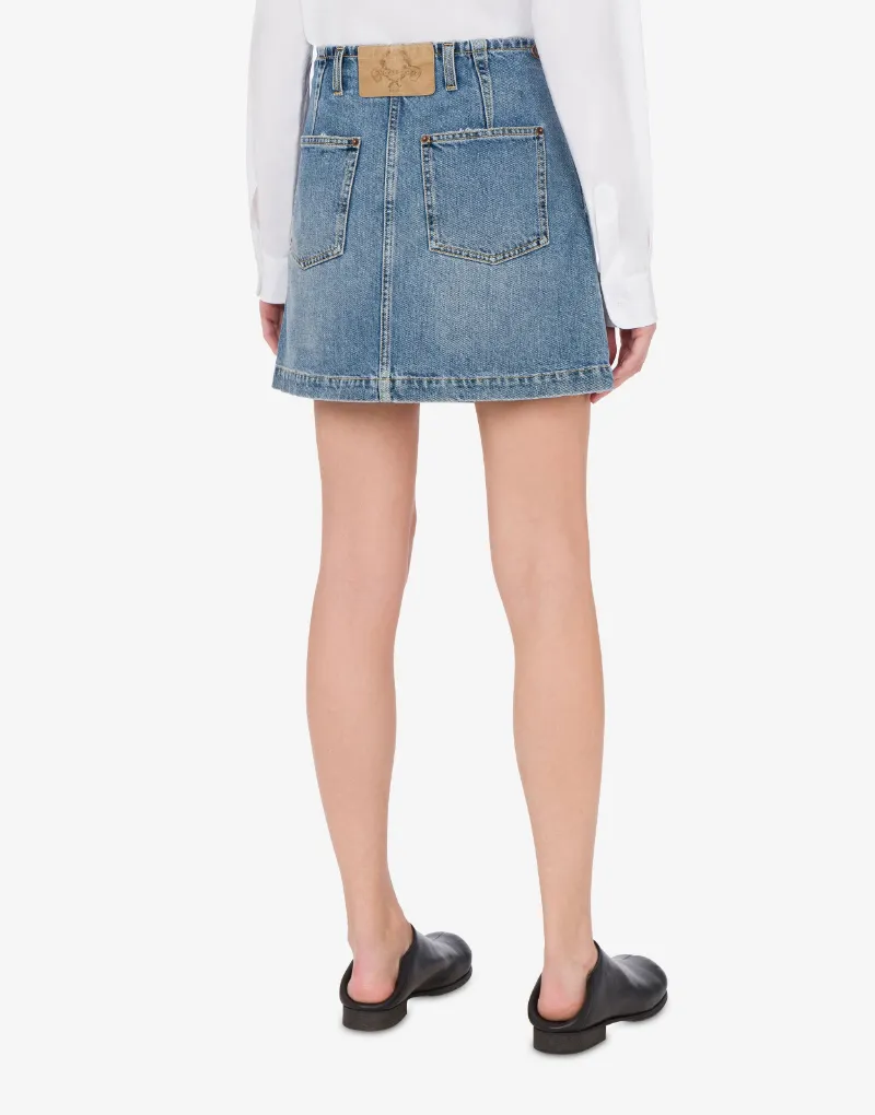 Denim Mini Skirt