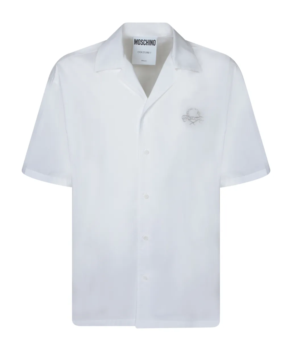 Logo Embroidered Straight Shirt