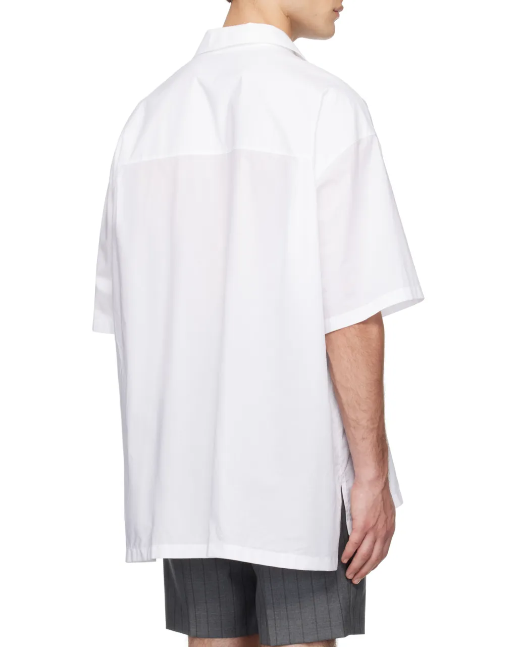 Logo Embroidered Straight Shirt