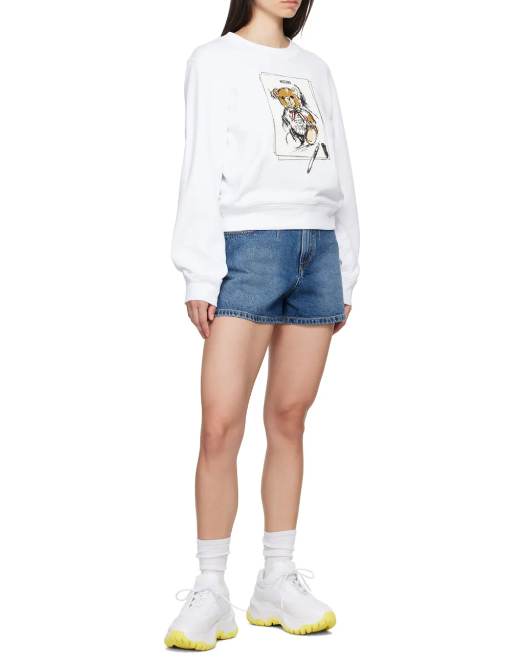 Teddy Bear-Print Sweatshirt