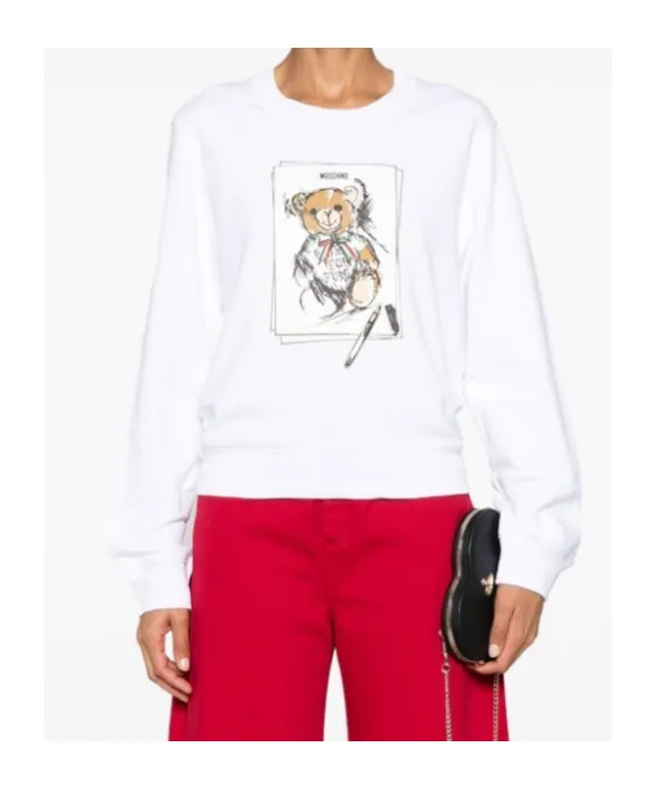 Teddy Bear-Print Sweatshirt