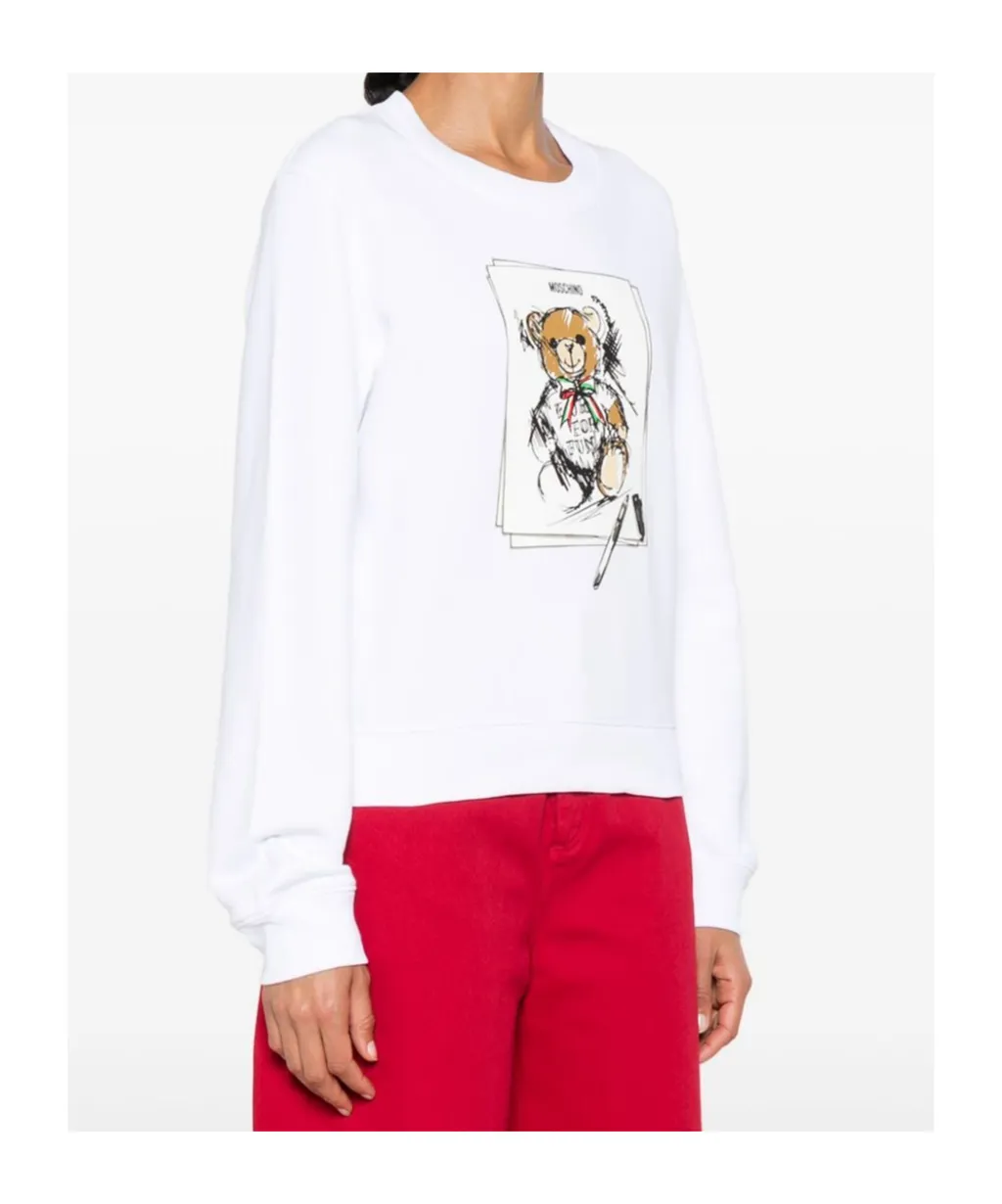 Teddy Bear-Print Sweatshirt
