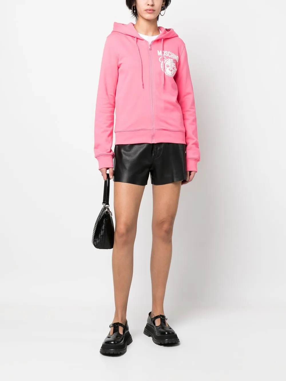 Logo-Print Zip-Up Hoodie