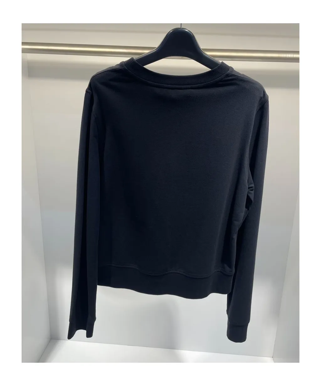 Round-Collar Long-Sleeve Hoodie