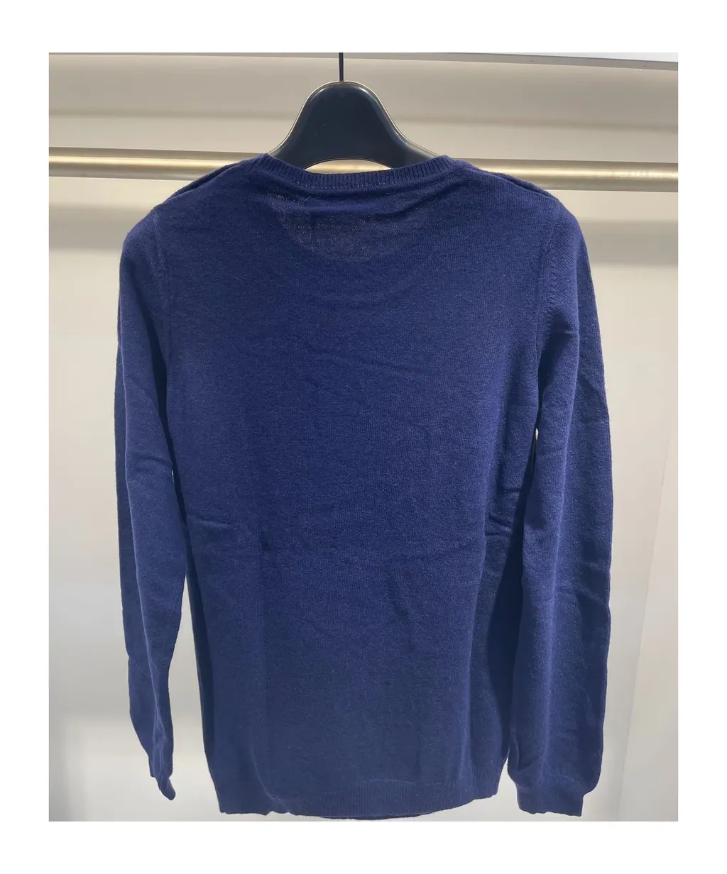 Round-Collar And Long-Sleeved Sweater