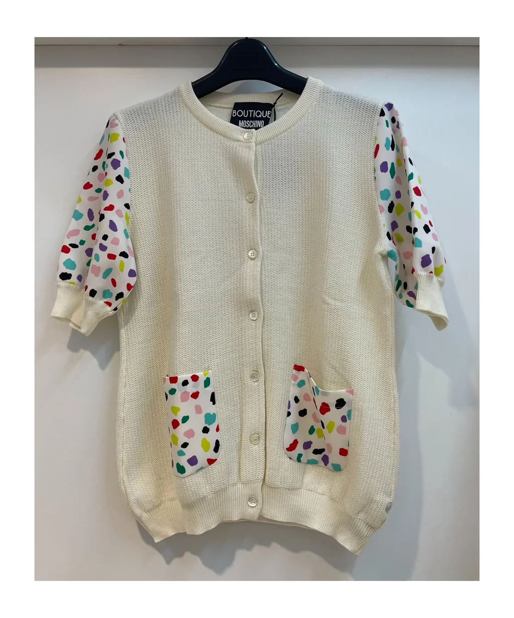 Round Collar Single-Breasted Sweater