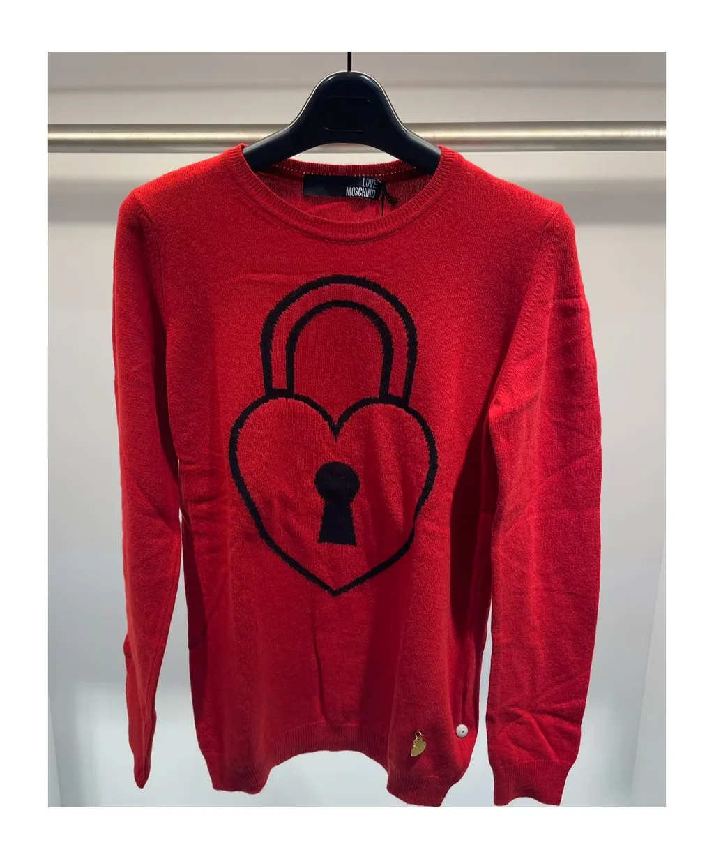 Round-Collar And Long-Sleeved Sweater