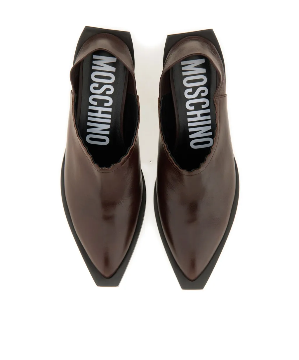 Scallop-Edge Slip-On Loafers