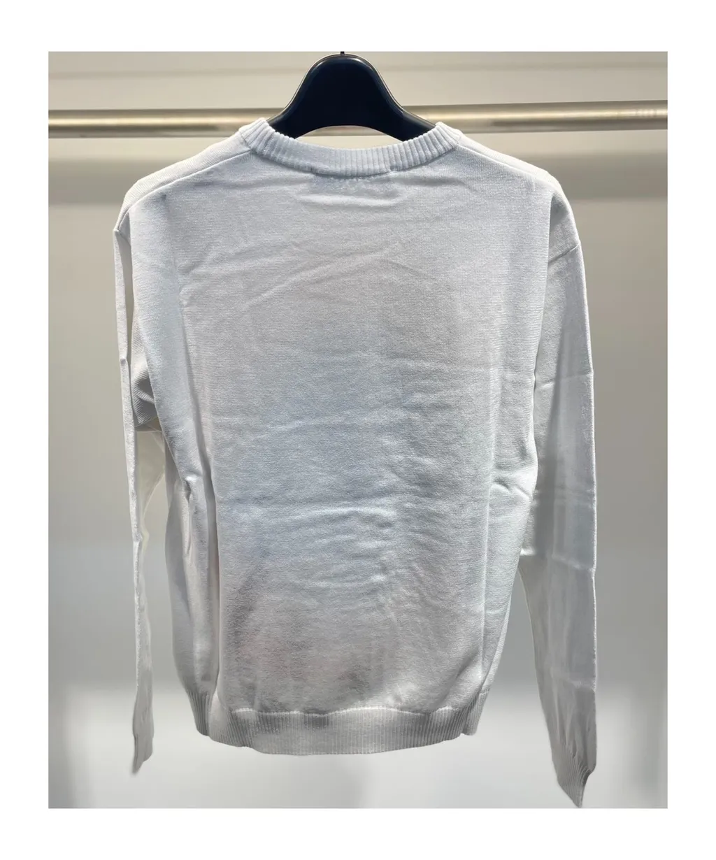 Round-Neck Knitted Sweater