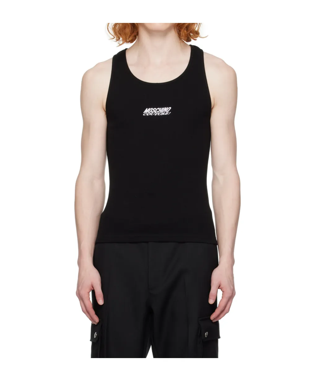 Round Collar Logo Vest